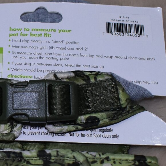 Dog Harness Jacket Extra Small Camo Floral - Picture 5 of 5